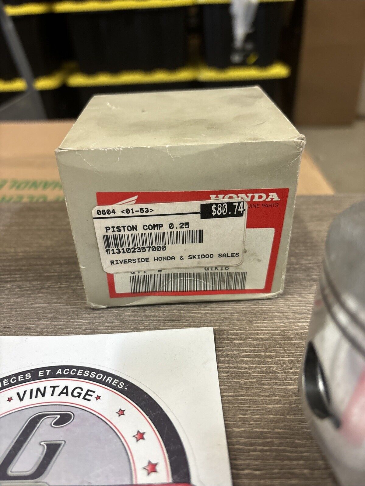 NOS Honda 1973 CR250M PISTON & RING O/S 0.25 13102-357-000 13012-357-003 H136