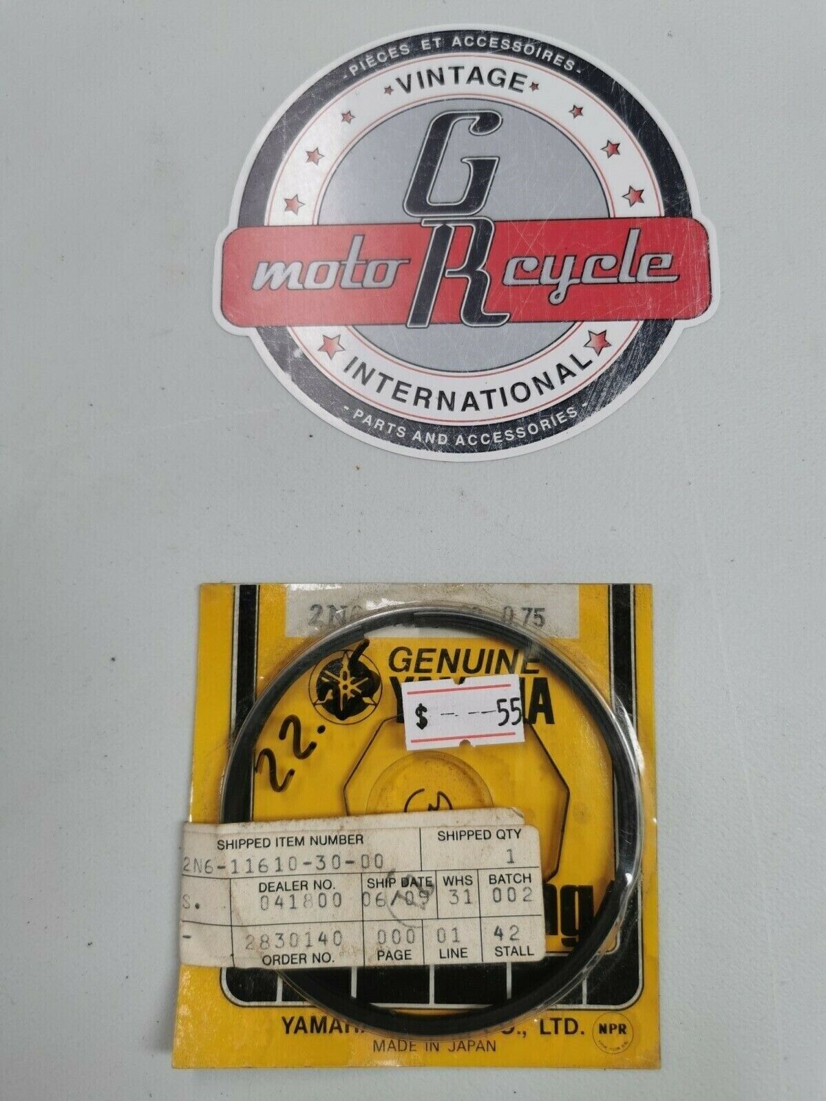 NOS Yamaha 1979 DT250 PISTON RINGSET 3RD OS 0.75MM 2N6-11610-30-00 Y3