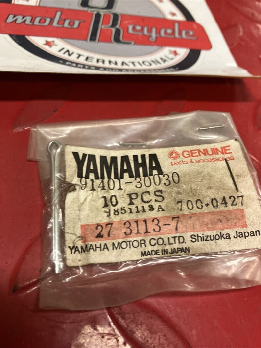 NOS YAMAHA COTTER PIN 91401-30030-00 SUB BY 91490-30030-00 Y66