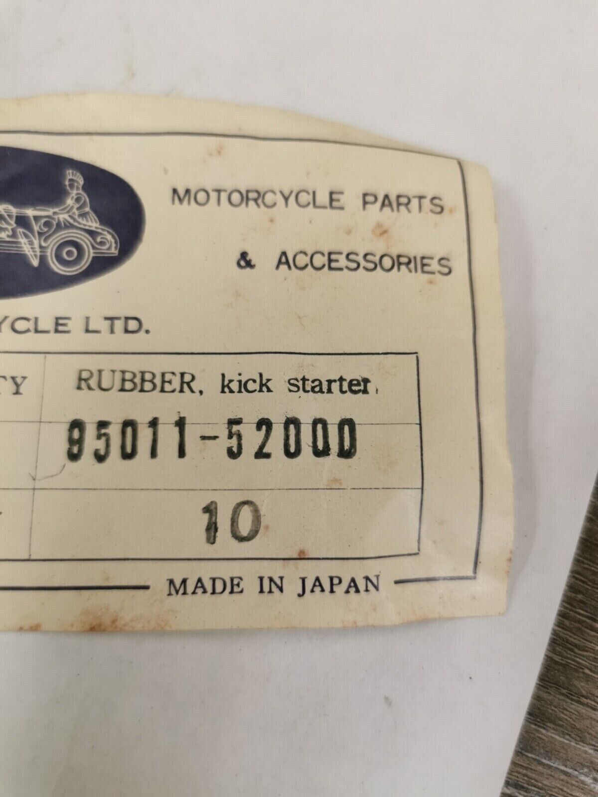 NOS CHARIOT CYCLE HONDA CL450 CB550  CB450 RUBBER KICK STARTER 95011-52000 J23