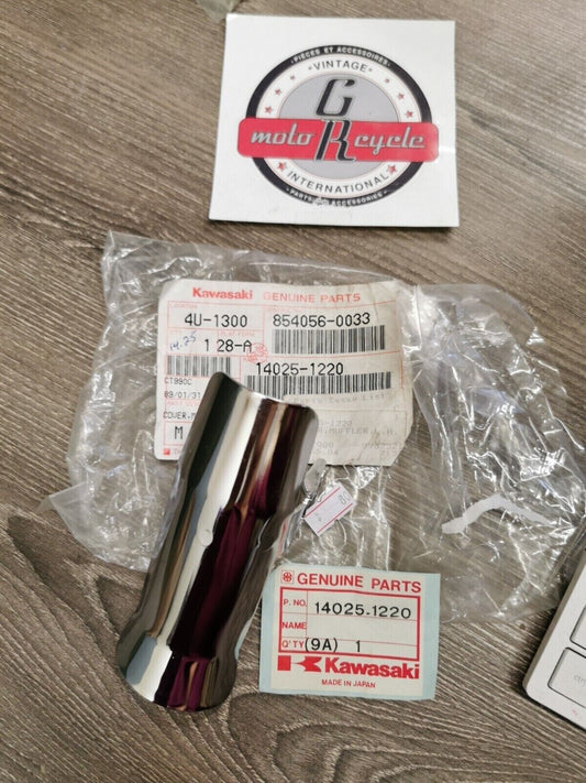 NOS KAWASAKI KZ440 1980 - 1983 COVER MUFFLER L H 14025-1220  K29