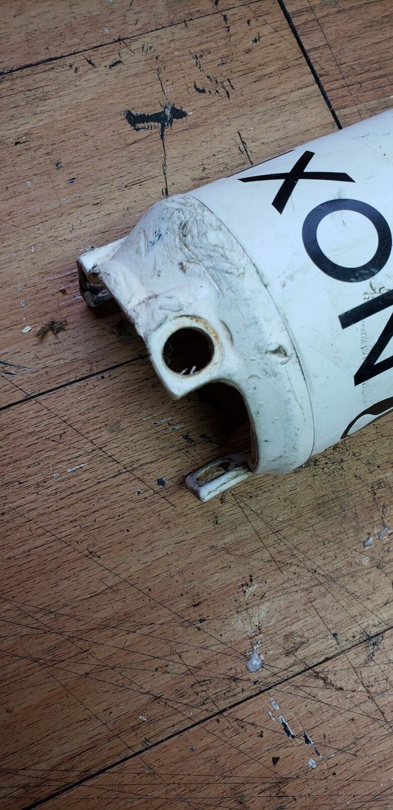 CR125R 1990 front fork guard protector plastic CR250R CR500R 1991 51620-KZ3-000