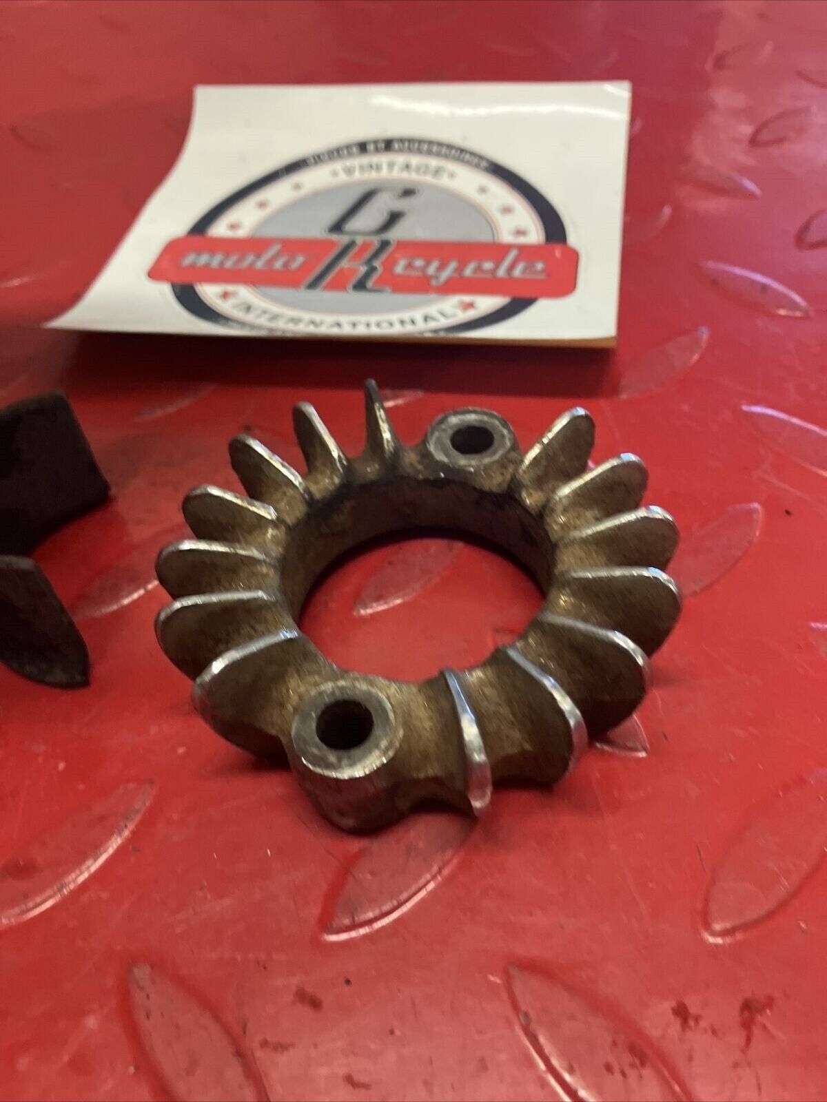 Honda XL100 1974 exhaust muffler pipe joint flange