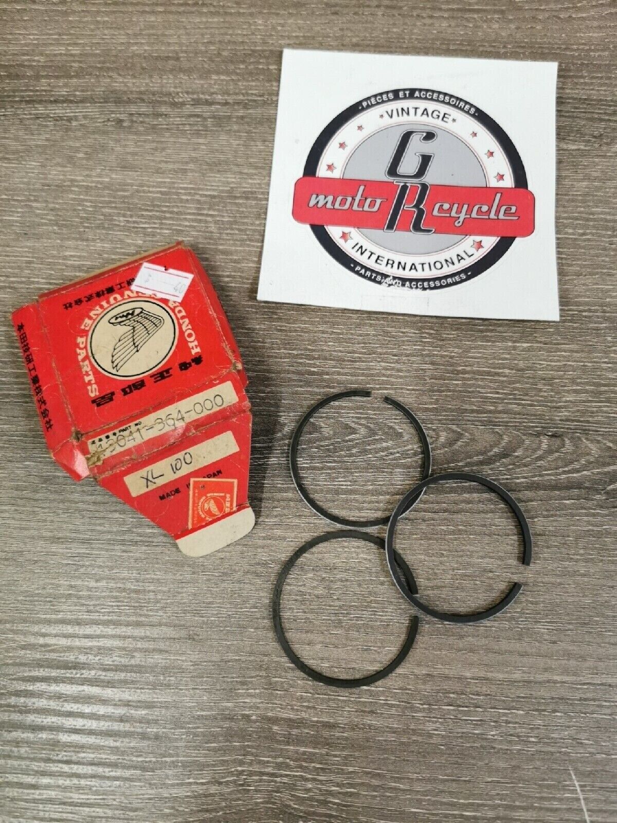 NOS HONDA XL100  RING SET  PISTON  0.75  13041-364-000 H47