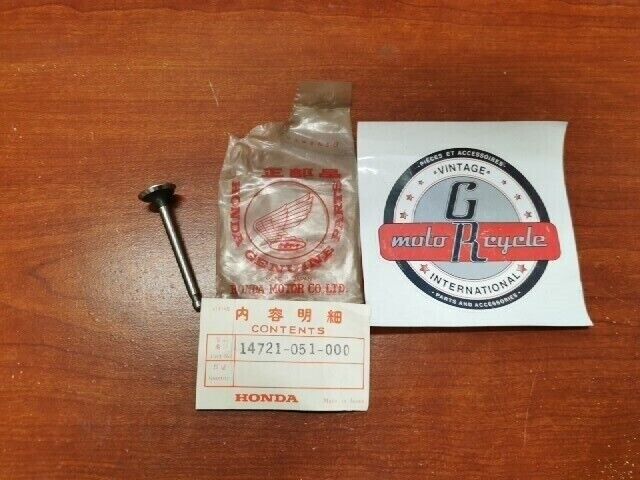 NOS Honda SS50 EXHAUST VALVE 14721-051-000 SUB 14721-036-010 H97
