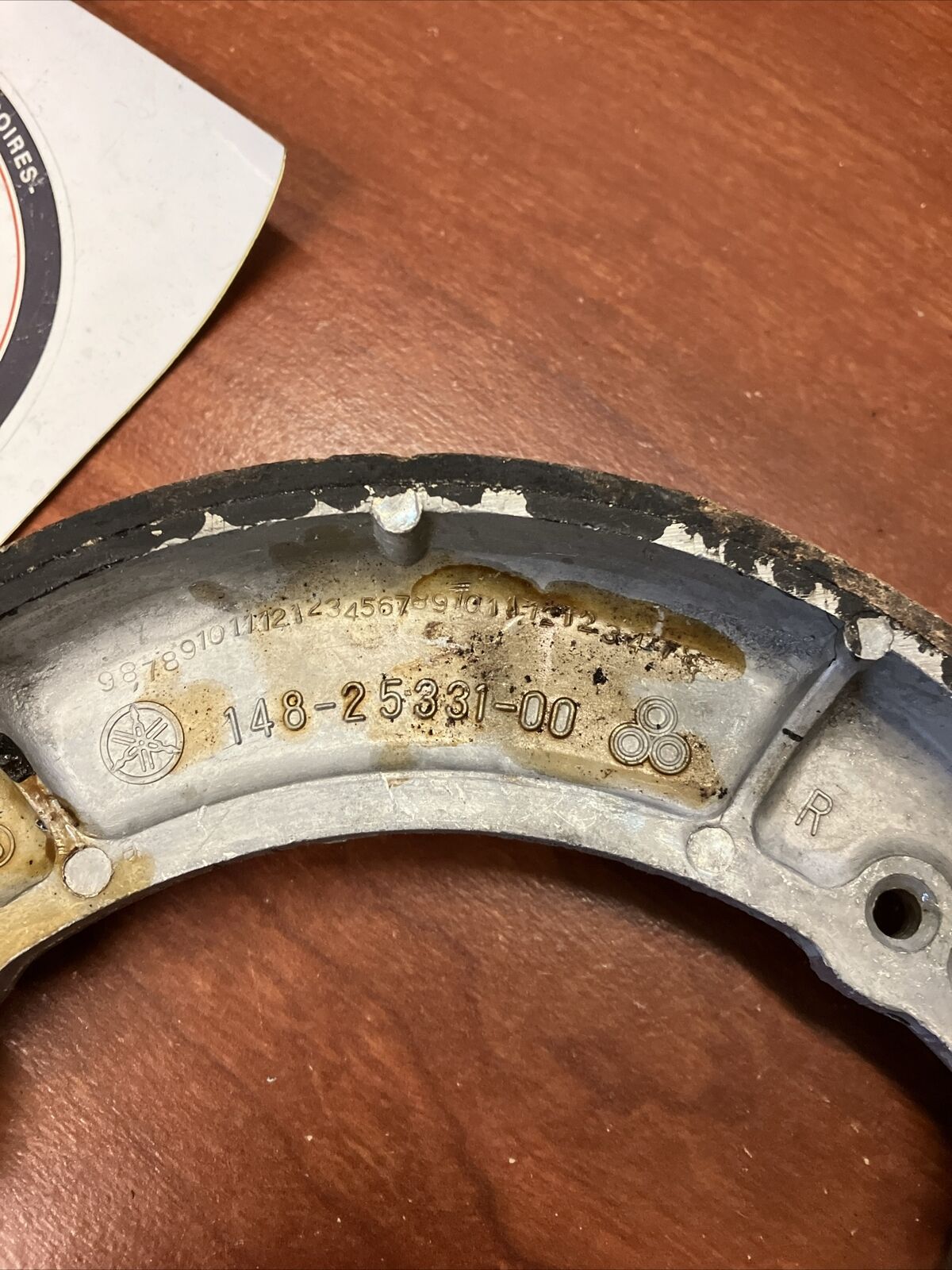NOS Yamaha RD250L BRAKE SHOES 447-25330-00 SUB 447-25330-01-00 4L0-25330-00 Y165