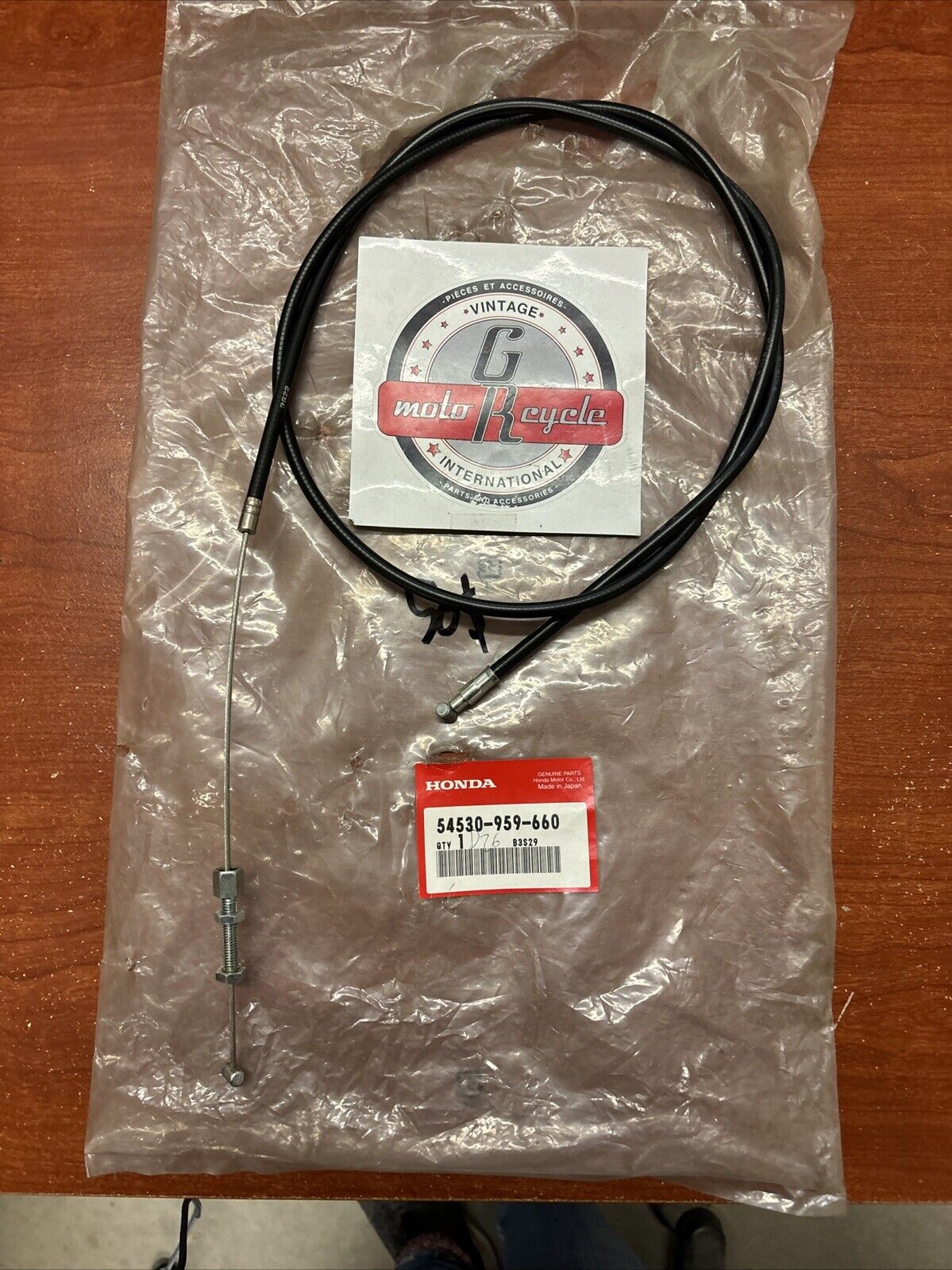 NOS Honda HR17 ROTO-STOP CABLE 54530-959-660 H160