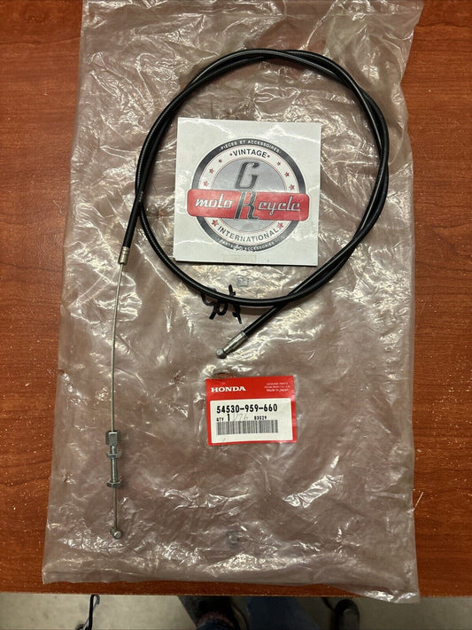 NOS Honda HR17 ROTO-STOP CABLE 54530-959-660 H160