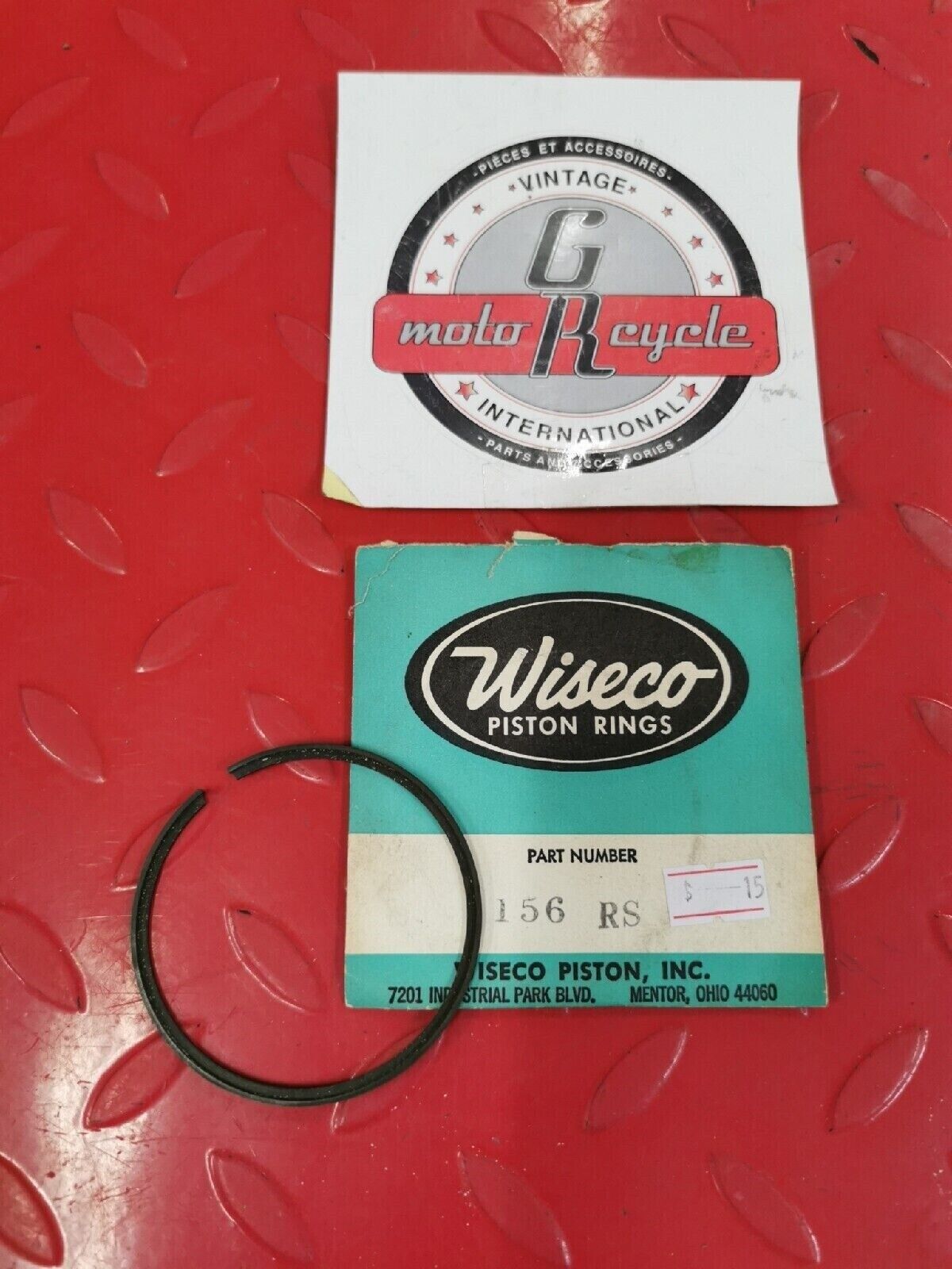 NOS WISECO  KAWASAKI  KX250  1974  RING SET  156 RS  J10