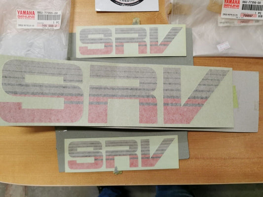 NOS YAMAHA  SRV 1989   Emblem Part Number KIT  86U-77356-00-00  86U-77355-00 Y49