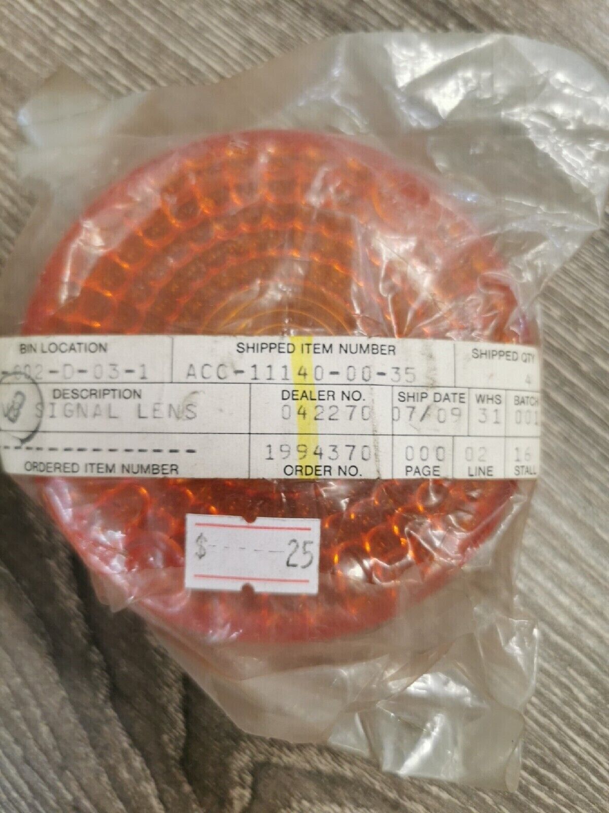 NOS YAMAHA Flasher Lens  ACC-11140-00-35  Y54