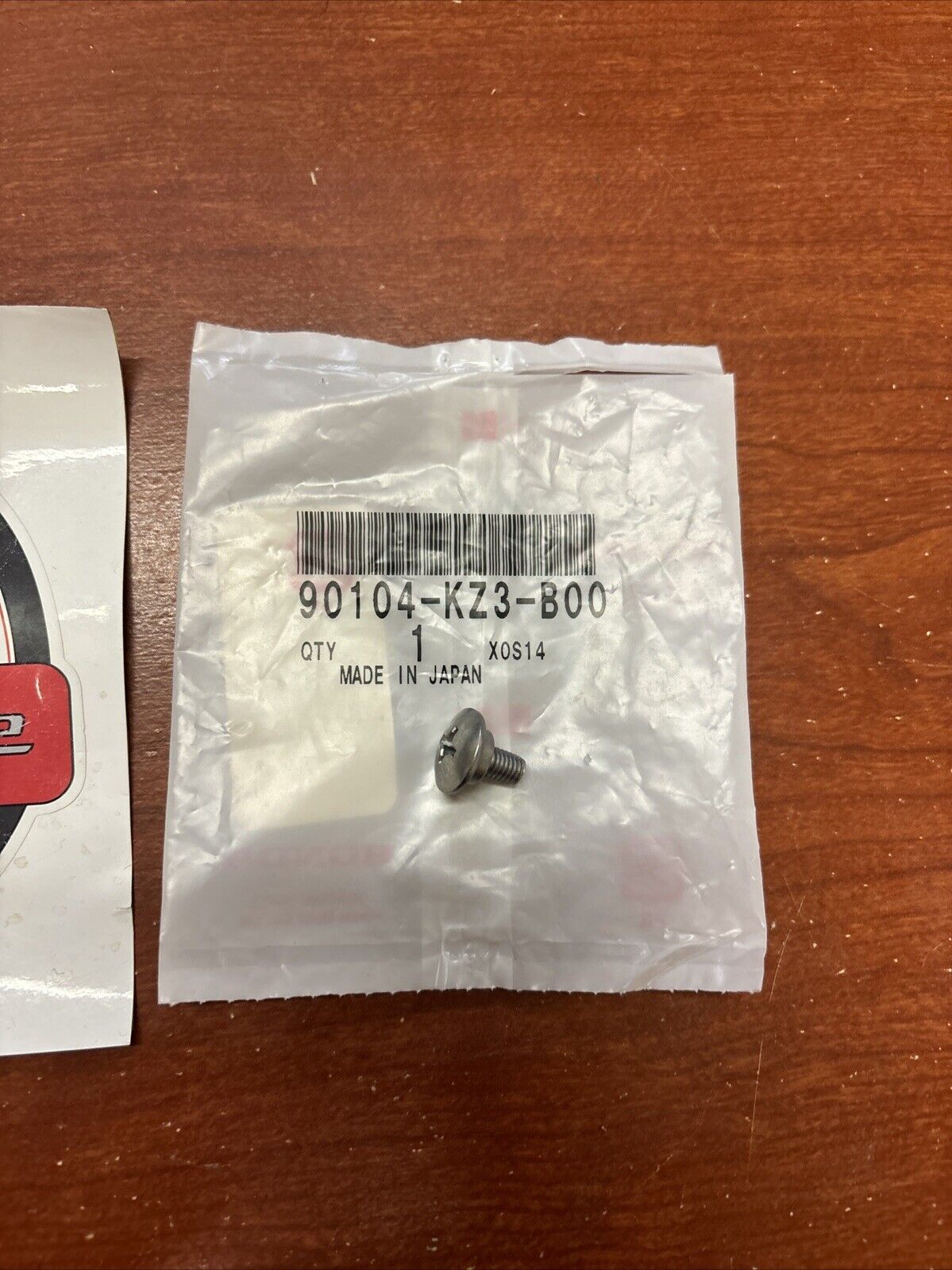 NOS Honda CR125R CR250R CRF50F FES125 SPECIAL SCREW 5MM 90104-KZ3-B00 H135