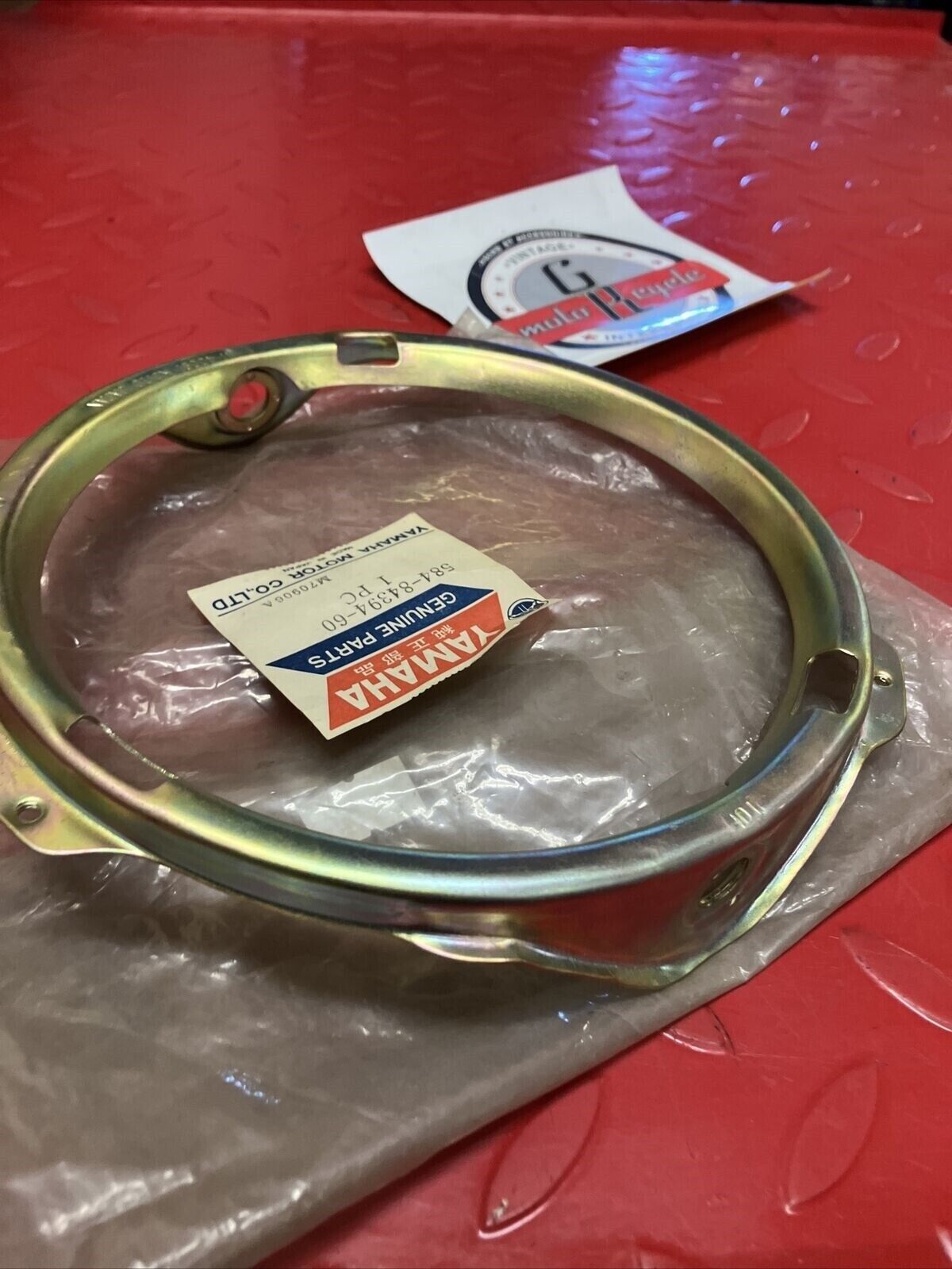 NOS YAMAHA HEADLIGHT MOUNTING RIM SUB BY 584-84330-61-93 / 447-84394-69-00 Y59