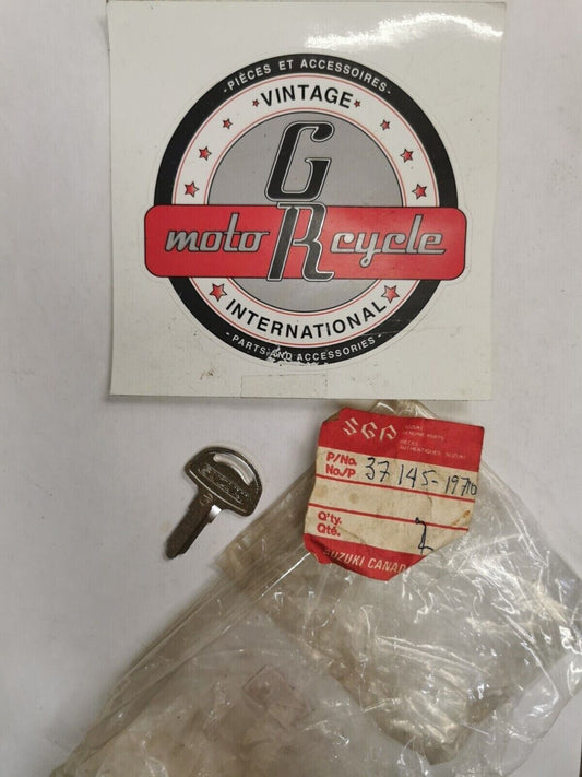 NEW NOS SUZUKI TS125 GS750N GT250 KEY BLANK 37145-19710 SUB BY 37146-49300 S24