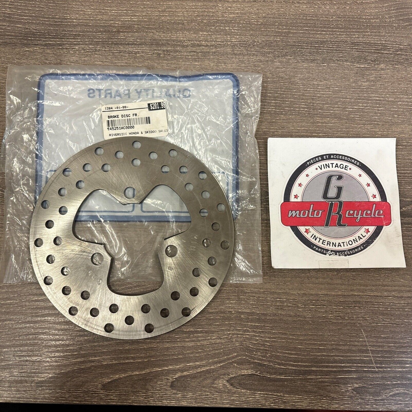 NOS Honda TRX250R TRX250X TRX300EX FRONT BRAKE DISK 45251-HC0-000 H114
