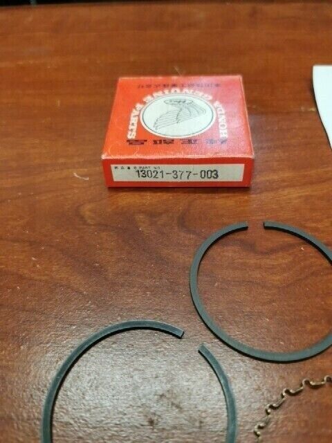 NOS Honda CB400F F1 F2 PISTON RING SET (OVER SIZE) (0.25) 13021-377-003 H75