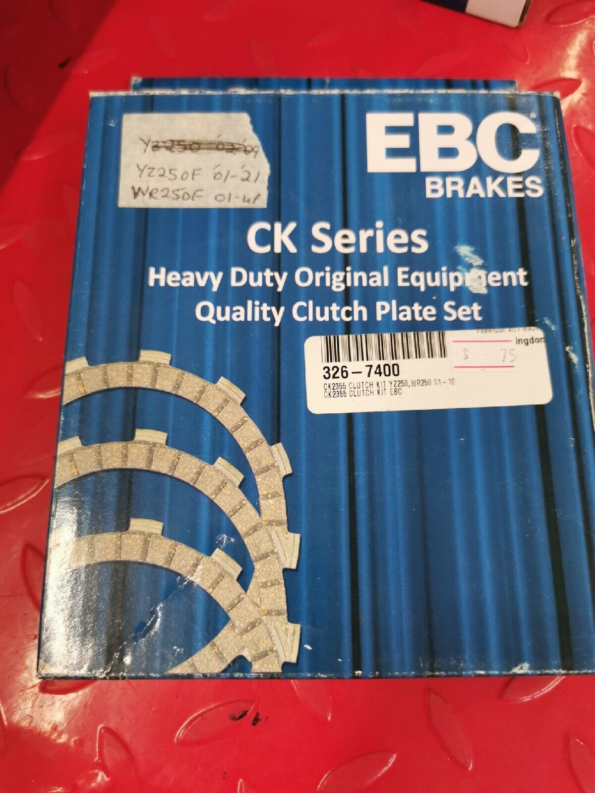 NOS EBC YZ250 2001 - 2021 CK Series Clutch Plate Set QTY 9  CK2355  J12