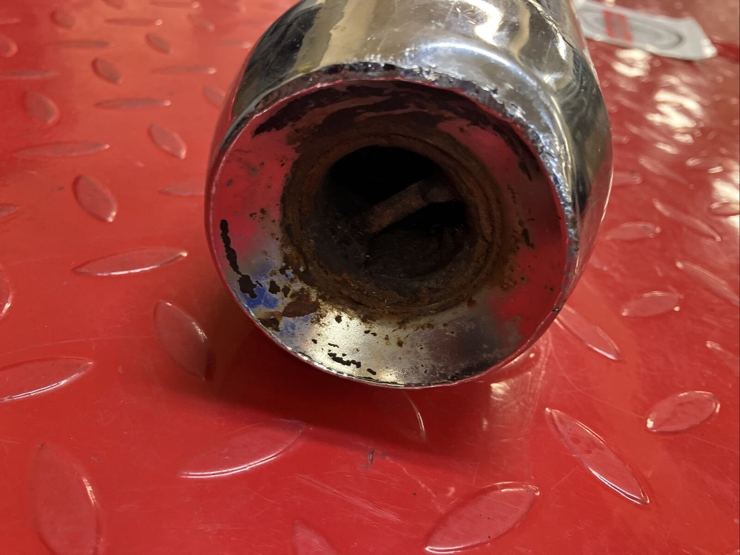 Yamaha RD400 1977 right exhaust pipe silencer 1976 1978