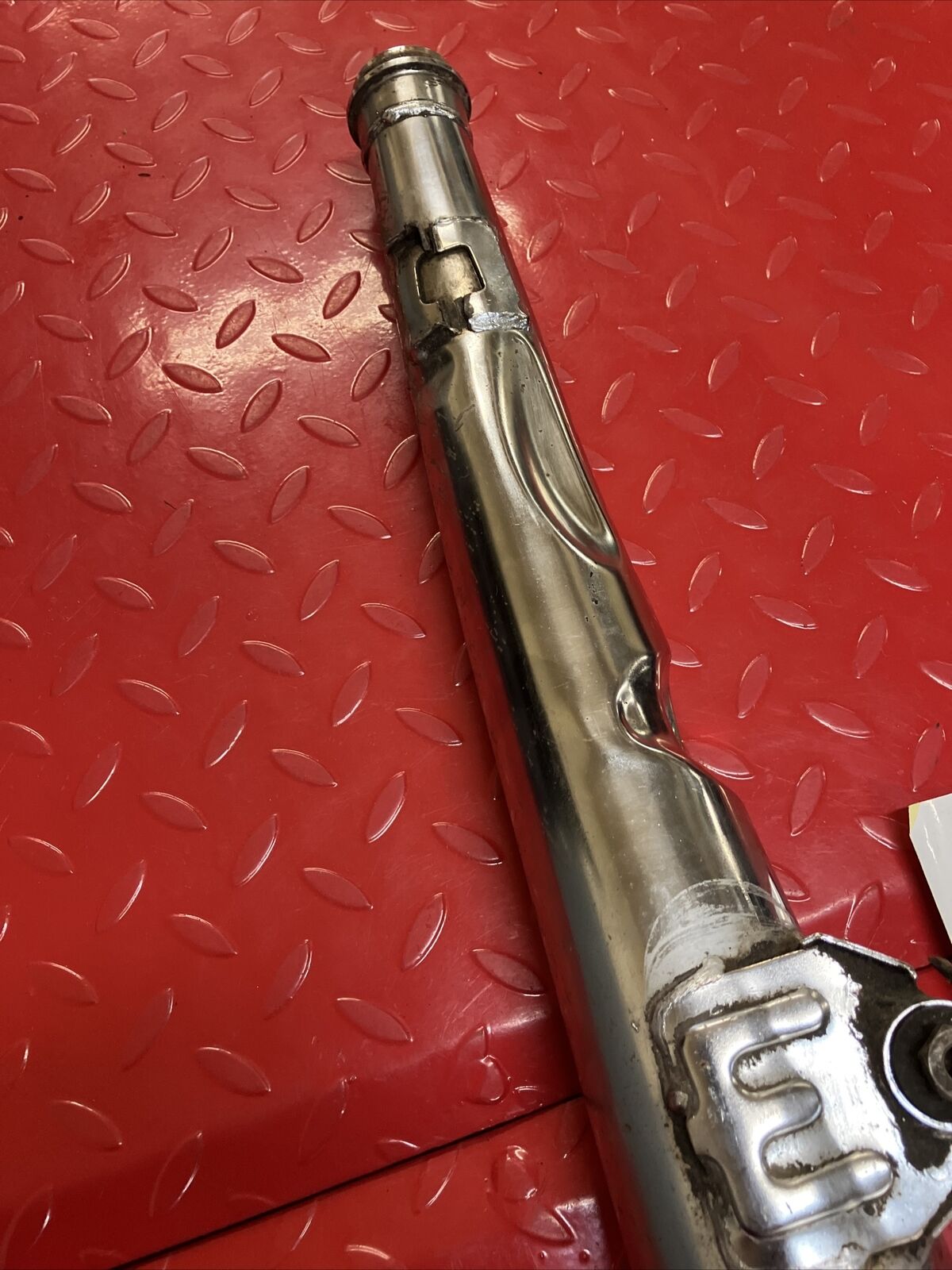 Yamaha RD400 1977 right exhaust pipe silencer 1976 1978