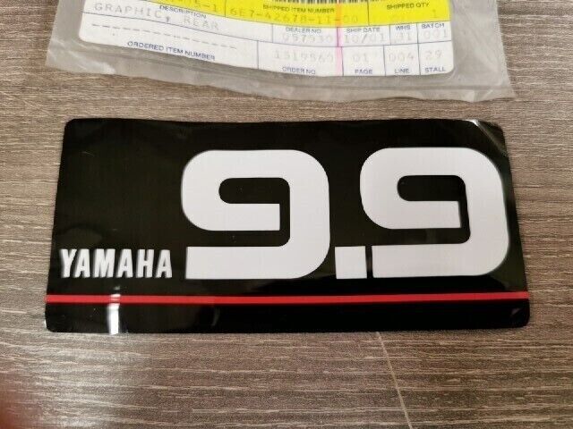 NOS YAMAHA GRAPHIC REAR 6E7-42678-11-00 Y112