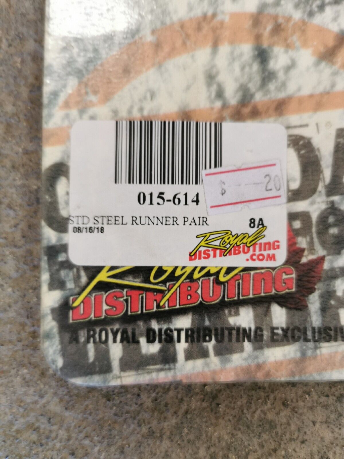 NOS YAMAHA EXCITER 570 1987 - 1993  STANDARD STELL RUNNER PAIR 015-614 J7