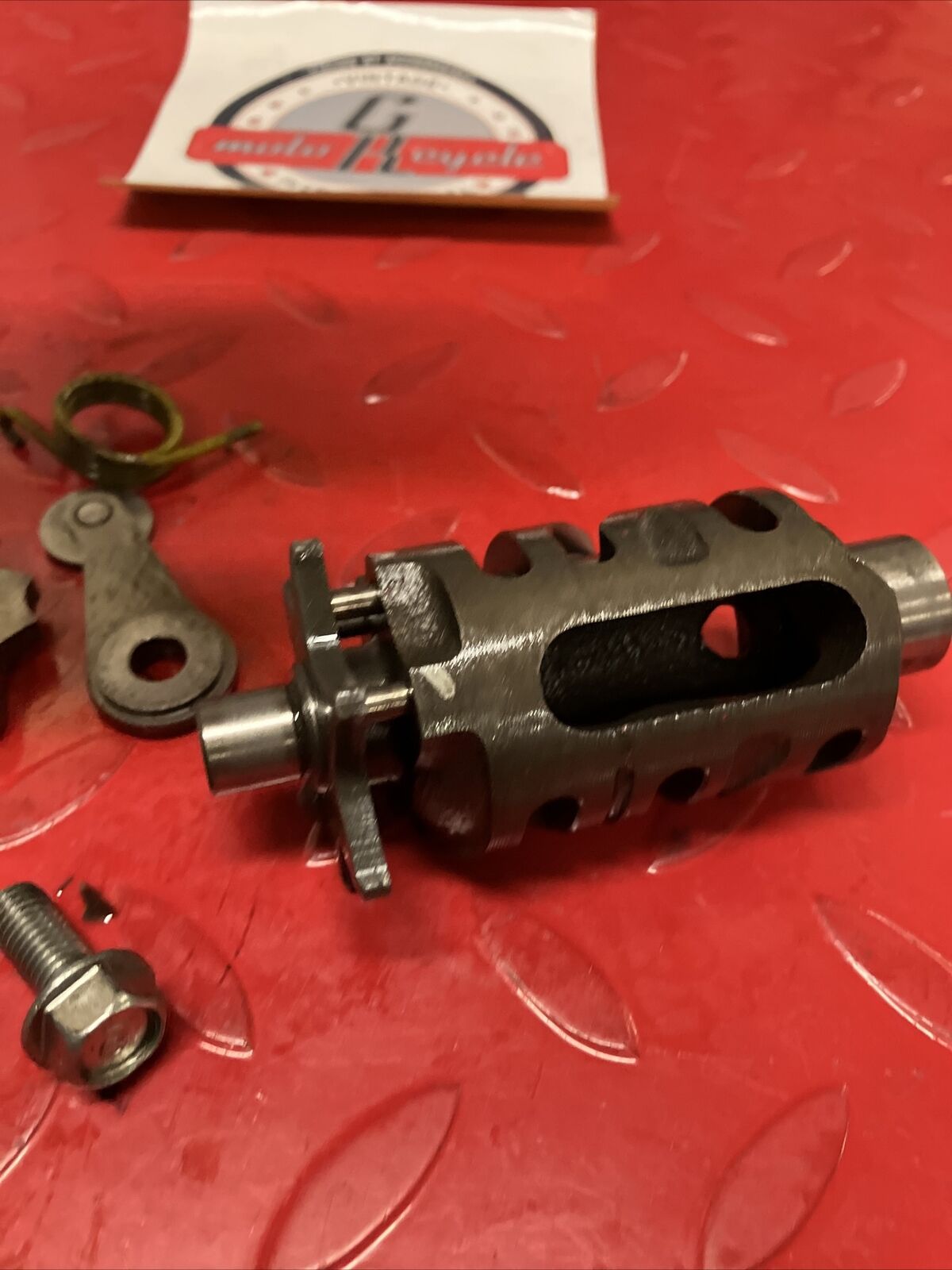 Honda XL600R 1986 transmission gearshift gear drum cam stop lever spring 2