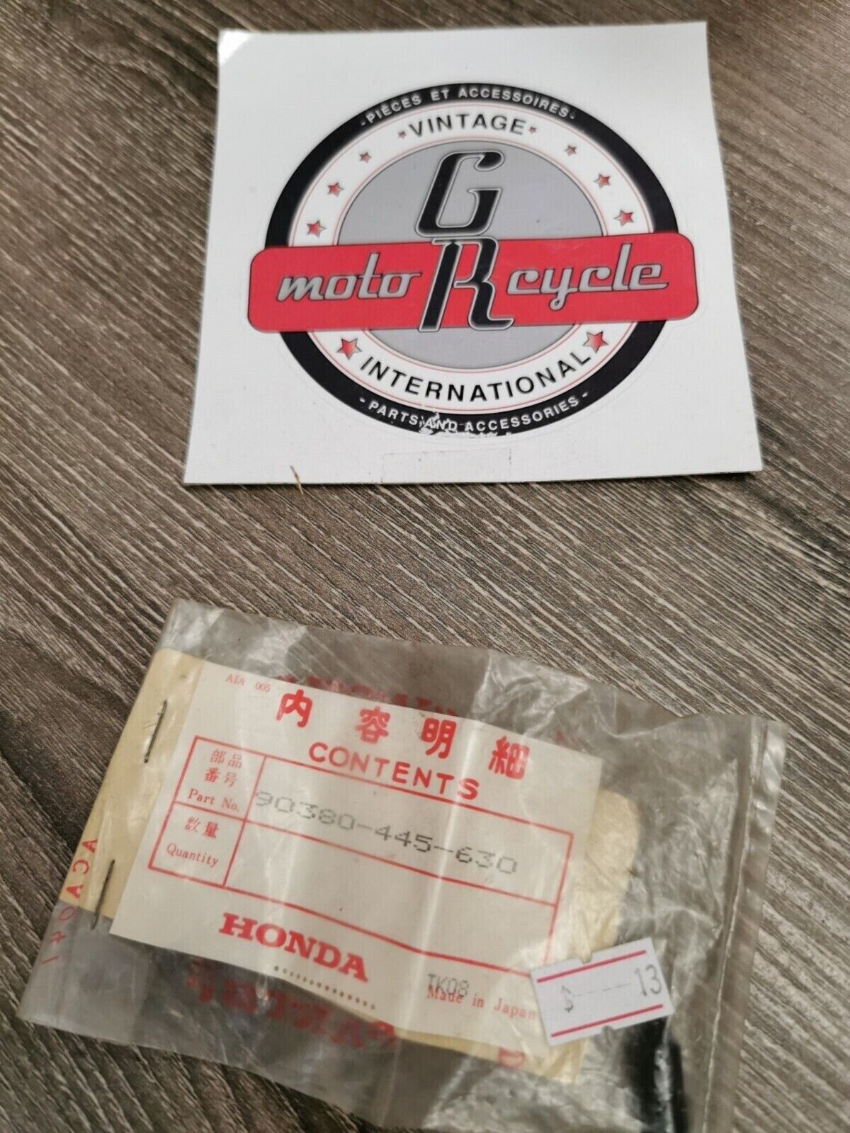 NOS HONDA SCREW OVAL 5X8 90380-445-630 H51