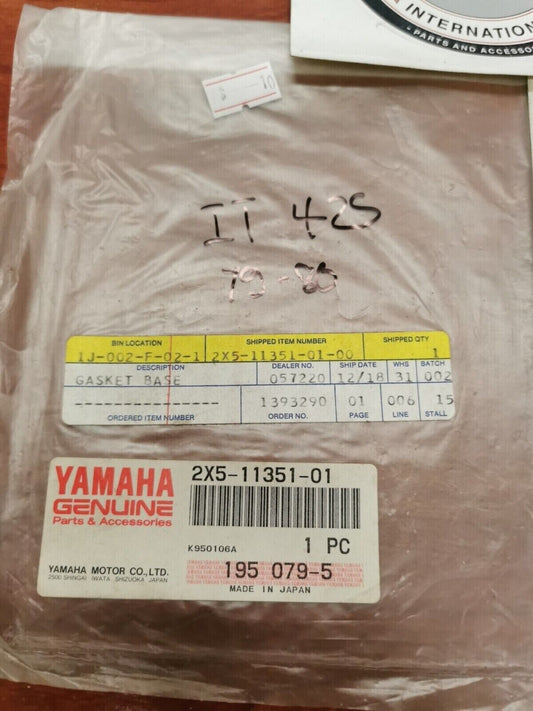NOS Yamaha IT425 IT400 YZ400 CYLINDER GASKET 2X5-11351-01-00 Y95