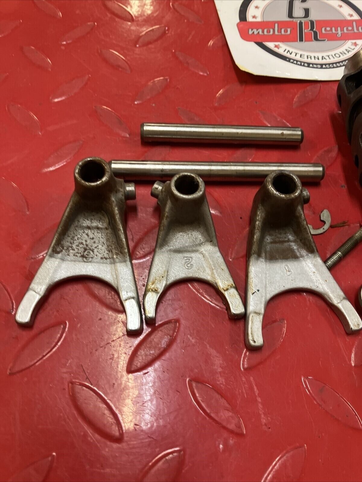 NOS Yamaha XV500 Virago 500 1983 1984 gearshift gear shift drum shaft forks