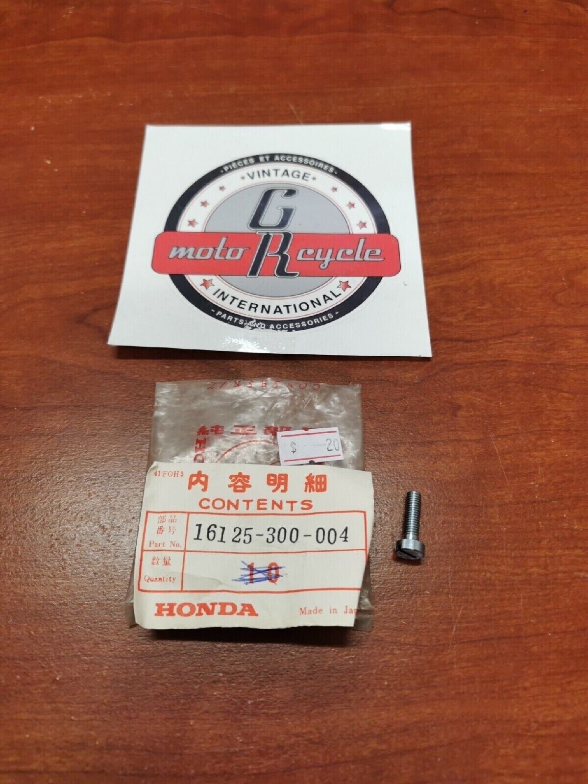 NOS Honda 1969 CB750K0 CB500 SCREW, STOP 16125-300-004 H34