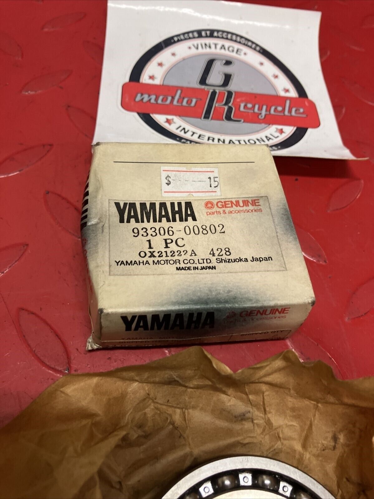NOS YAMAHA YT125 1980 1981 1982 BEARING 93306-00802-00 Y64