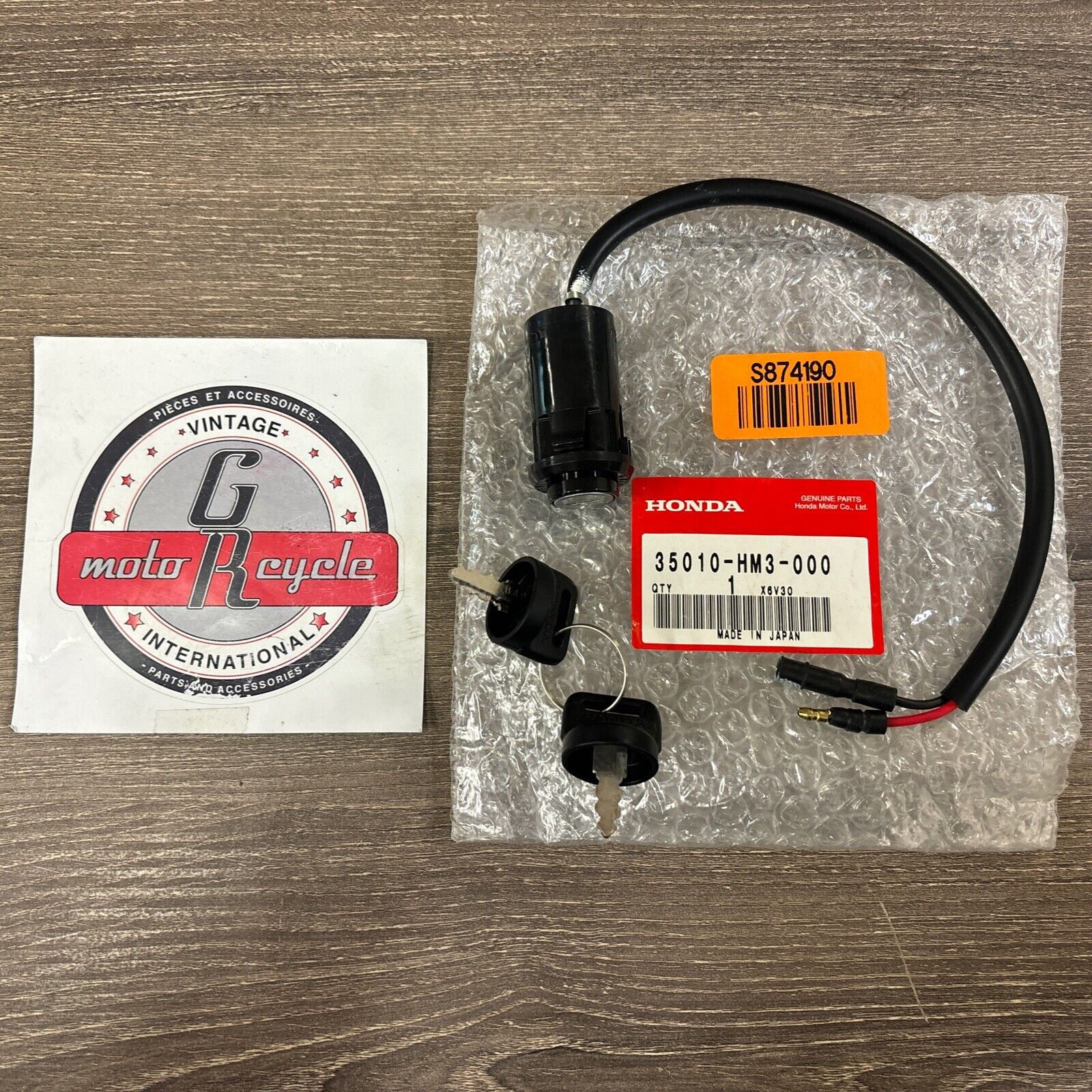 NOS Honda 1993 - 2006 TRX300EX IGNITION KEY SWITCH 35010-HM3-000 H115