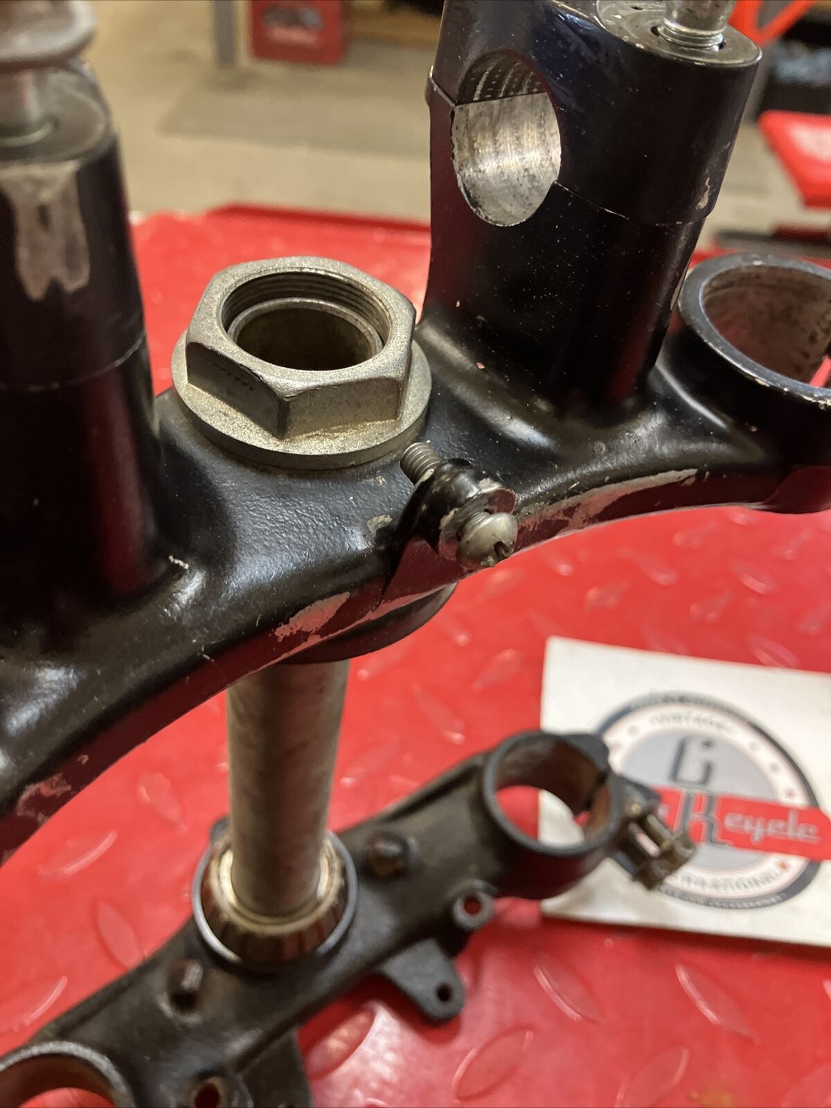 Honda CR80R 1990 steering stem triple clamp tree 1987 - 1995 53230-GS2-000