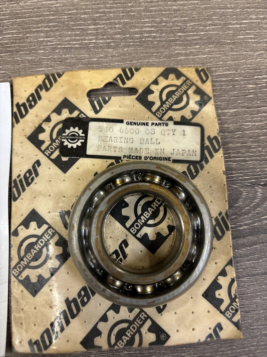 NOS BOMBARDIER SKI-DOO BEARING BALL 540-6600-08 J62