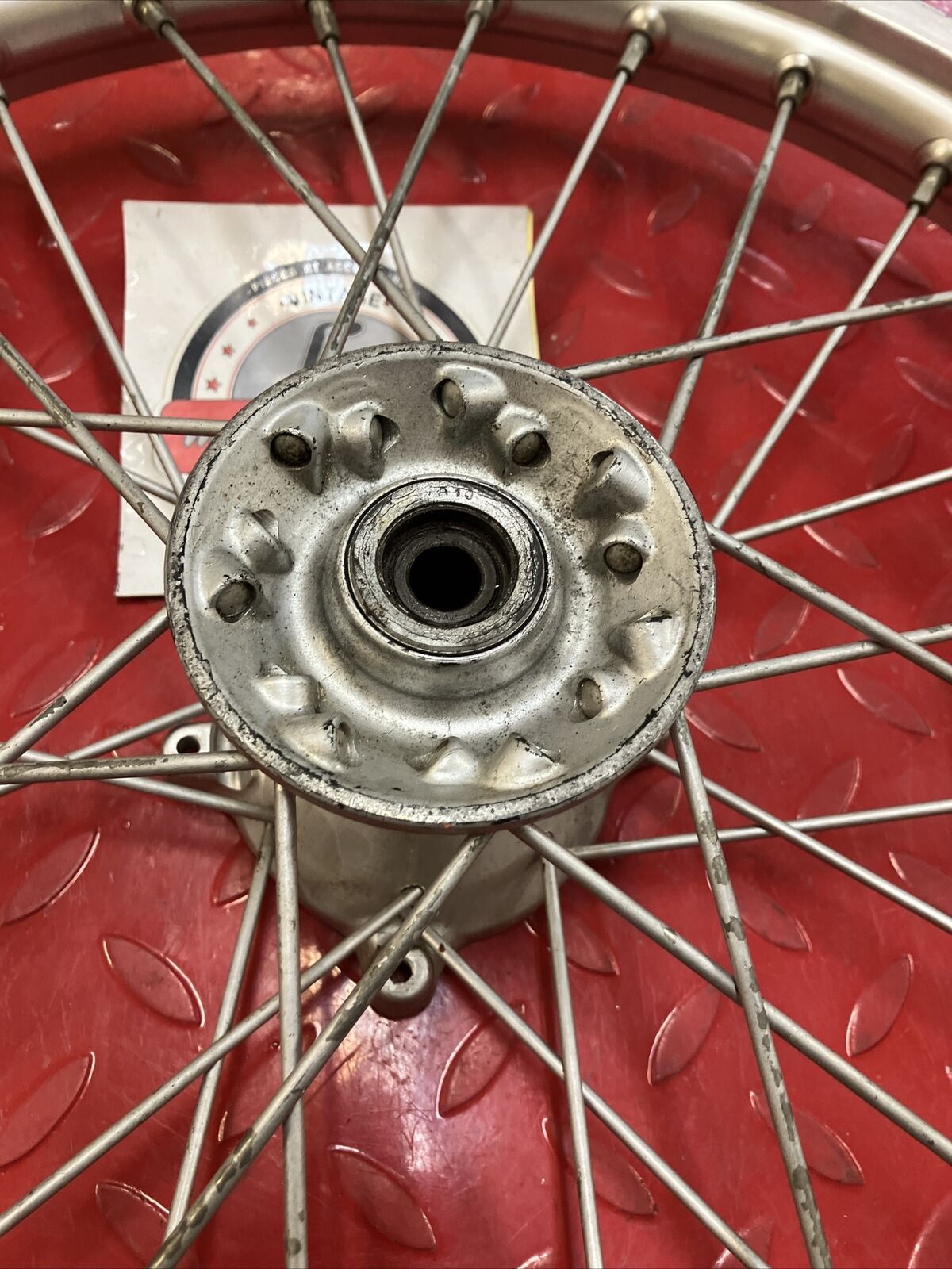 Honda CR80R 1990 front wheel hub rim 1986 1987 1988 1989 1991