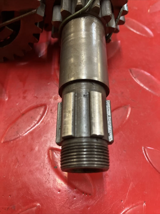 Honda CR125R 1984 transmission mainshaft countershaft gear 23210-KA3-740 2