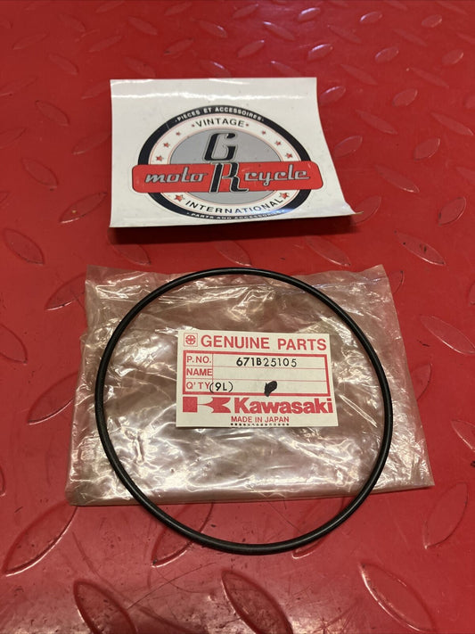 NOS KAWASAKI OIL FILTER COVER O-RING 105MM 671B25105 K17