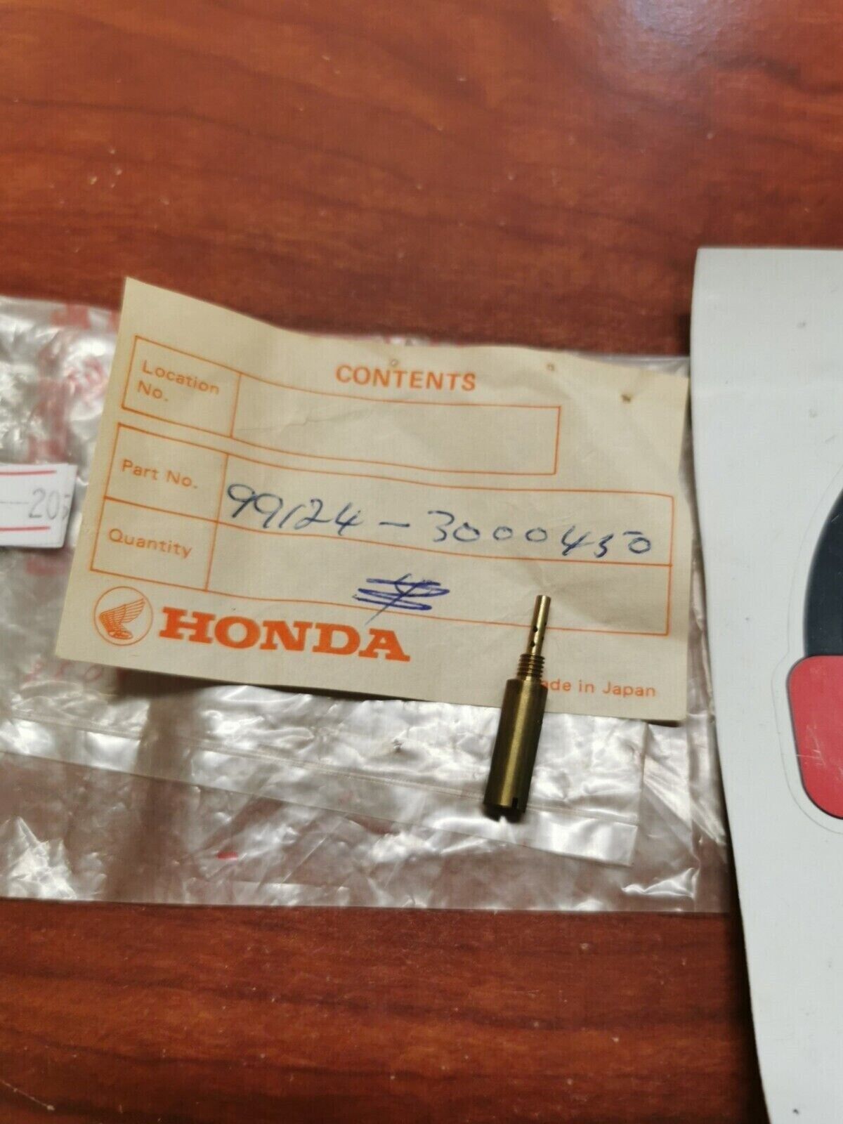 NOS Honda 1969 - 1971 CB750 K0 K1 JET SLOW #45 99124-300-0450 H64