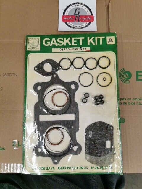 NOS HONDA CB360 COMPLETE GASKET KIT A 06110-369-020 H100