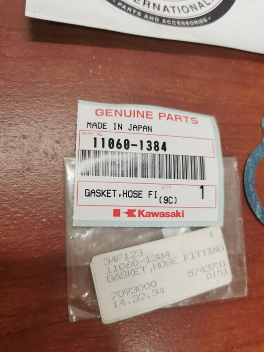 NOS Kawasaki KZ1300 ZN1300 ZG1300 HOSE FITTING GASKET 11060-1384 K35