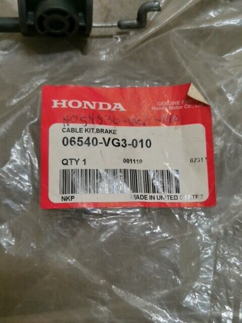 NOS HONDA LAWN MOWER HRR216 BRAKE CABLE 06540-VG3-010 H105