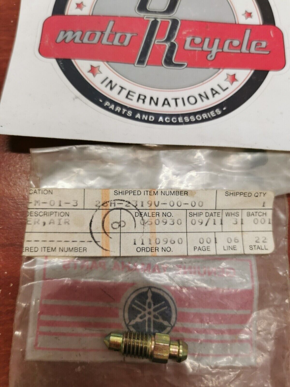 NOS Yamaha FJ1100 FJ1200 AIR BREATHER 26H-2319V-00-00 SUB. 1TX-2319V-00-00 Y91