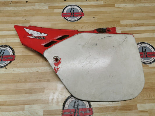 Honda CR250R 1989 Left side cover panel number plate CR125R CR500R