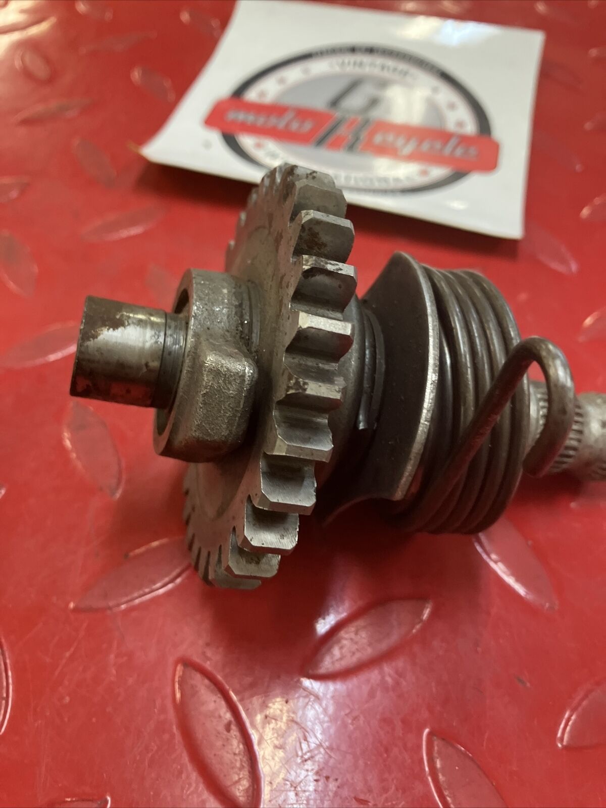 Yamaha RD400 1977 kickstarter kick starter shaft spindle gear 278-15660-01-00 2