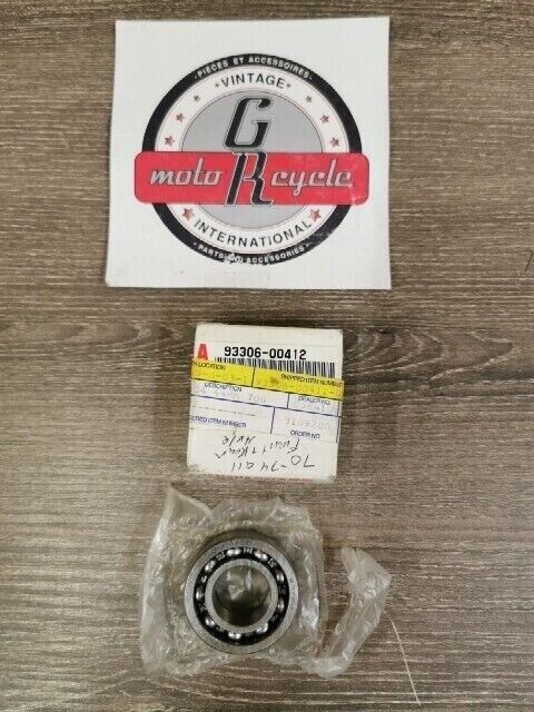 NOS YAMAHA EX340 SRX440C EX440A GP338F EW643B SL433B BEARING 93306-00412-00 Y108