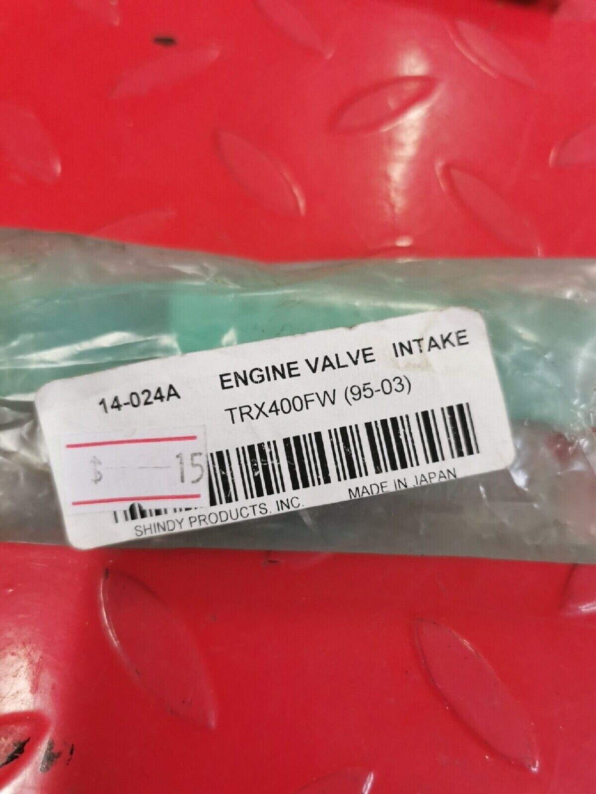 NOS SHINDY HONDA TRX400FW 1995 - 2003 ENGINE VALVE INTAKE 14711-HM7-000 J11