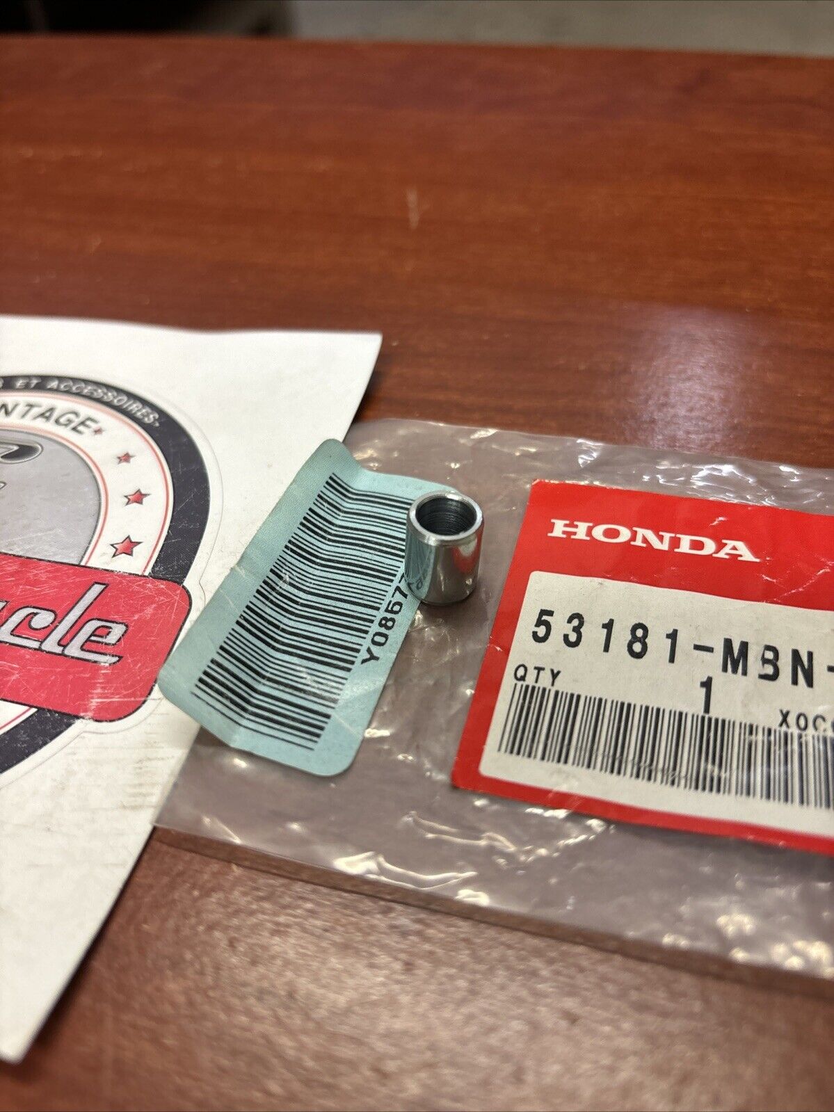 NOS Honda 2000 - 2007 XR650R DECOMPRESSION LEVER COLLAR 53181-MBN-670 H161