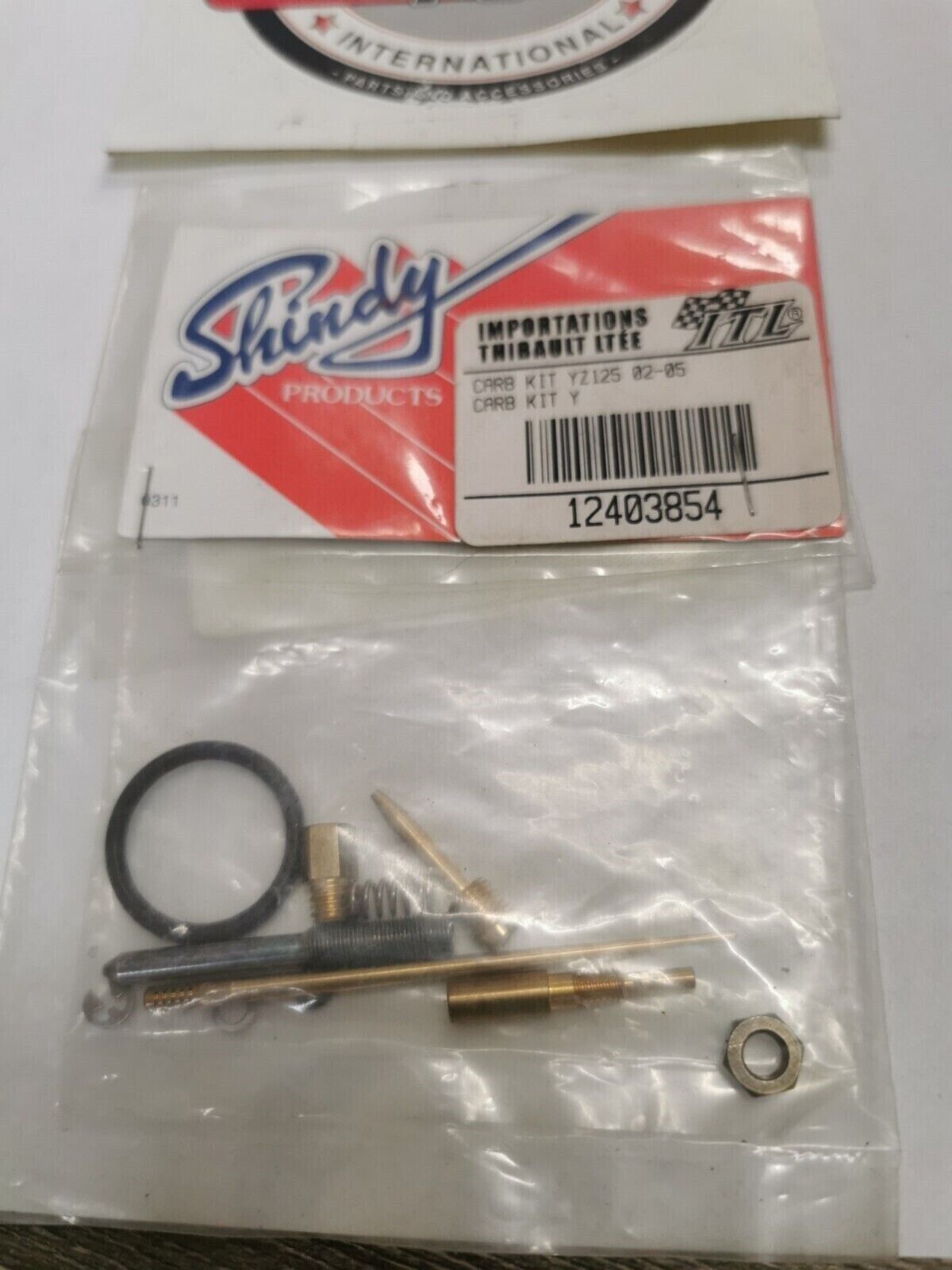 NOS SHINDY YZ125 2002 - 2004 CARBURATOR REPAIR KIT 03-854 J20