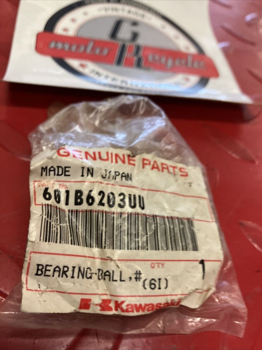 NOS KAWASAKI BALL BEARING 601B6203UU K11