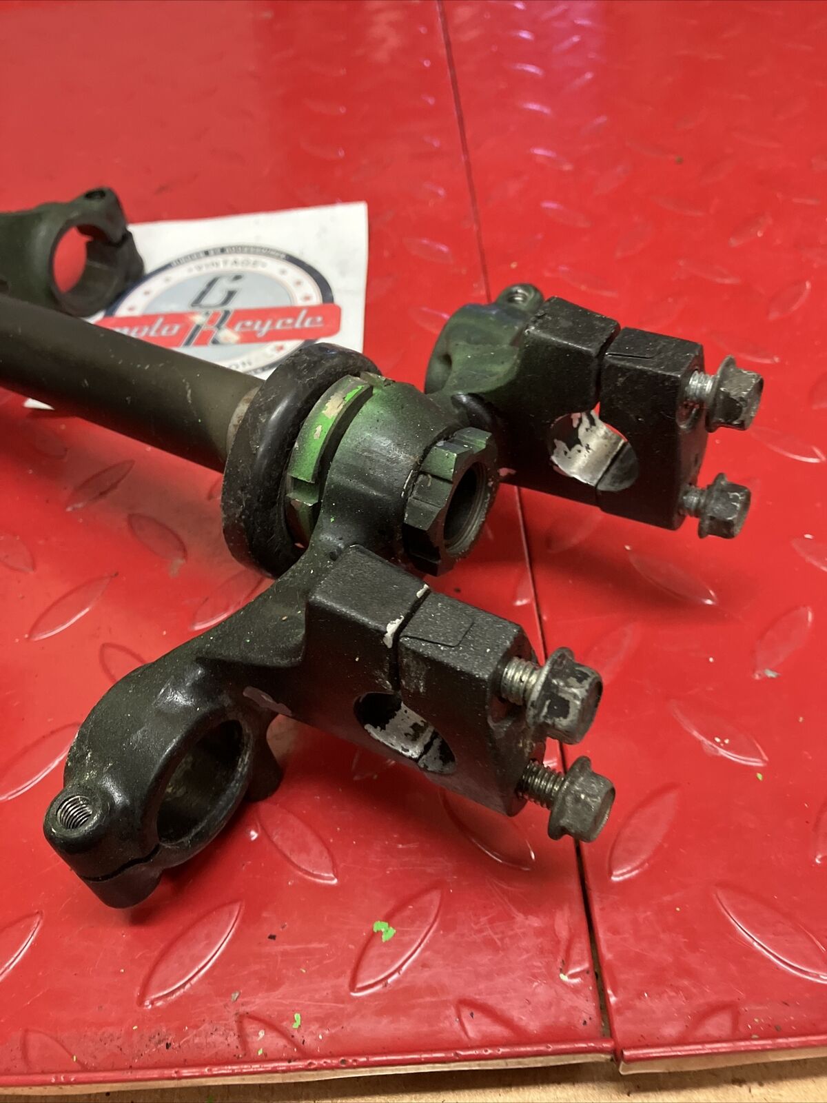 Kawasaki KDX80 1987 Steering stem triple tree clamp fork holder 1985 1986